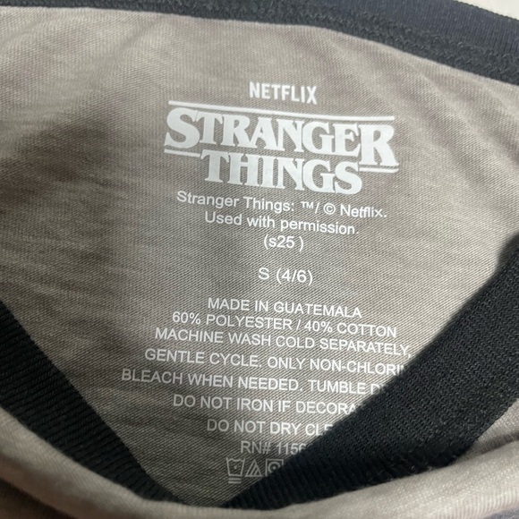 Stranger Things Graphic Ringer T-Shirt – Netflix Retro 80s Style Tee size s - Picture 7 of 12